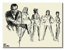 James Bond (Dr. No - Sketch) - Obraz WDC92220