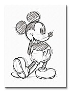 Mickey Mouse (Sketched - Single) - Obraz WDC92280