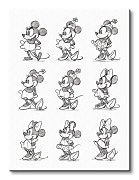 Minnie Mouse (Sketched - Multi) - Obraz WDC90563