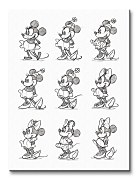 Minnie Mouse (Sketched - Multi) - Obraz WDC92283
