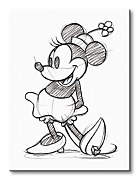 Minnie Mouse (Sketched - Single) - Obraz WDC90561
