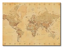 World Map (Vintage Style) - Obraz  WDC90058