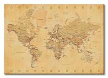 World Map (Vintage Style) - Obraz WDC96260