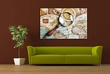 Obraz Vintage Mapa sveta zs24740
