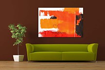 Obraz Oranžová abstrakcia zs24774