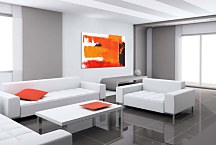 Obraz Oranžová abstrakcia zs24774