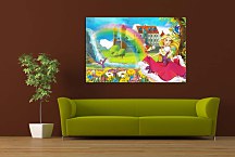 Obraz Rozprávkový hrad a Princezná zs24733