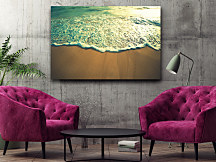 obraz tlačený na plátne do obývačky na stenu sea foam