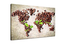 Obraz World Map Coffee zs24857