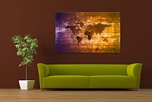 Obraz World Map Digital zs24849