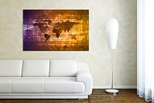 Obraz World Map Digital zs24849