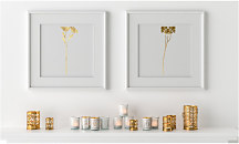 obrazy art deo maľované cez šablónu