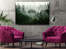 obraz do obývačky na stenu stromy jedle