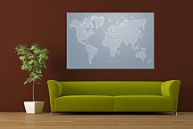 Obraz Slepá mapa sveta zs29340