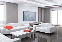 Obraz Slepá mapa sveta zs29340