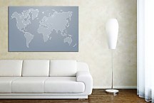 Obraz Slepá mapa sveta zs29340