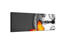 Moderný Obraz - Hodiny s motýľom zs3340