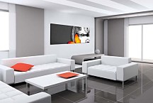 Moderný Obraz - Hodiny s motýľom zs3340