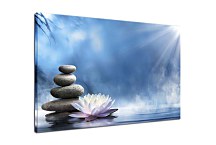 Obraz Stone Pyramid and flower zs24893