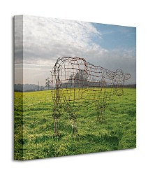 Pink Floyd (Wireframe Cow) - Obraz WDC95339
