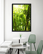poster tropical bamboo forest