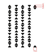 plastové boho šablóny na stenu stencils stitch