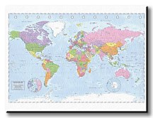 Political World Map - Obraz  WDC96116