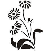 Kvety - maliarska šablóna  FL5-181