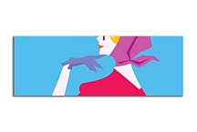 Moderný obraz - Retro žena zs449