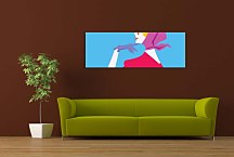 Moderný obraz - Retro žena zs449