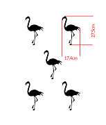 šablóna flamingos