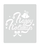 šablóna happy holidays zvončeky hviezdičky vianoce christmas