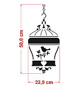 šablóna klietka s vtáčikom