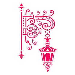 Šablóna Lampáš 20x30cm, FHG225 - Posledný kus