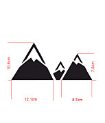 šablóna na maľovanie mountains craft