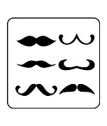 Šablóna Moustache set Craft Mini ST192