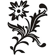 Šablóna na maľovanie Dekor kvetu fl5-054