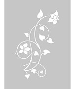 šablóna na maľovanie love flowers