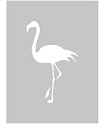 šablóna plameniak flamingo stencils