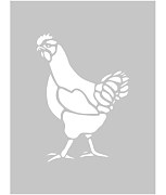 šablóna na maľovanie sliepka hen