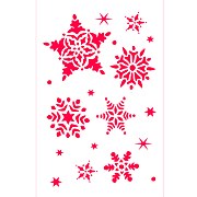 Šablóna Snowflakes 35x50cm, FHG232