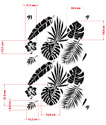 šablóny s listami stencils