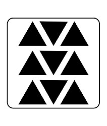 Šablóna Triangles Scrap Craft Mini ST203