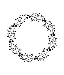 Šablóna Venček Anička, 3 rozmery ST387