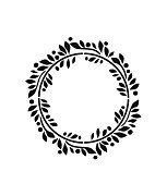 šablóna vianočná girlanda