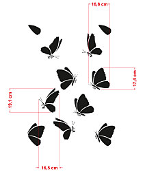 Šablóna Butterflies ST308
