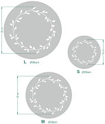 šablóny halúzky listy venčeky wreath