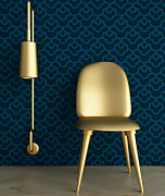 šablóna na maľovanie steny tapetový motív