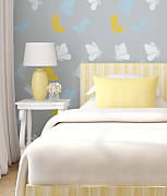 šablóny na stenu do spálne motýle