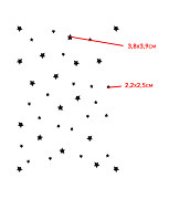 šablóna s hviezdičkami